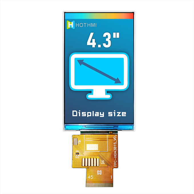 4.3 Inch TFT LCD Display Module 480X800 TFT LCD Display Manufacturer For Instrumentation 4
