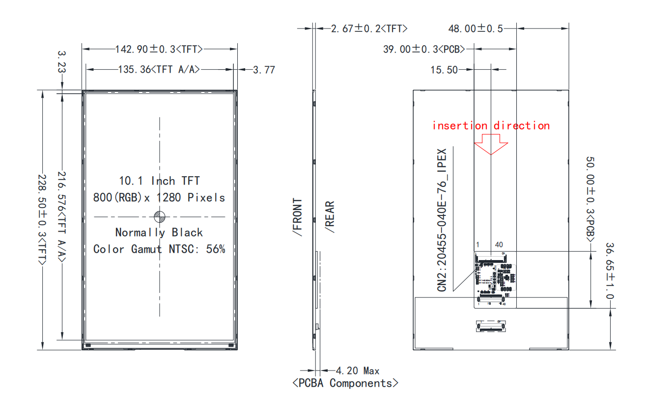 10.1 Inch 800×1280 Portrait TFT LCD Display Module with LVDS Interface .png
