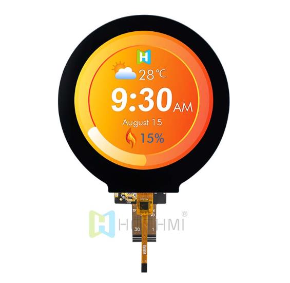 3.4 inch Round MIPI DSI Capacitive Touchscreen .jpg